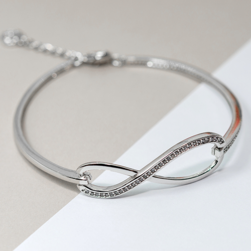 Silver Serenity Kada Bracelet